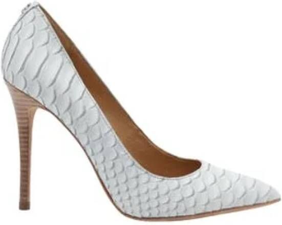 Pre owned Leather heels Coach Pre owned, Grijs, Dames