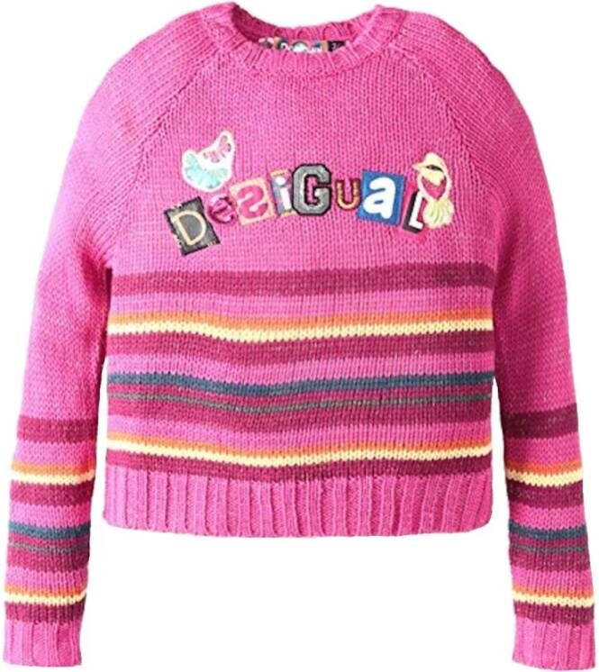 Desigual Gebreide kleding , Roze, Dames