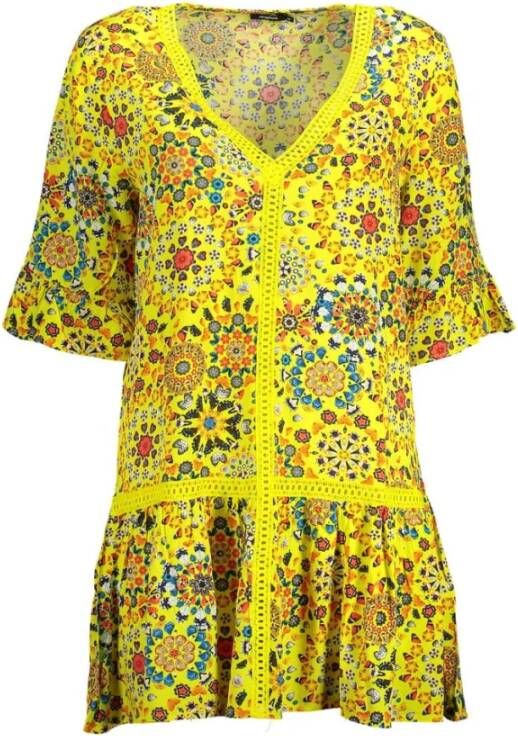 Desigual Casual kleedjes Geel Dames