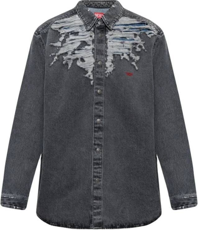 Diesel Spijkeroverhemden Grijs Heren