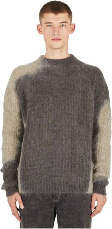 Diesel Ronde hals gekweek , Groen, Heren