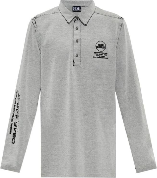 Diesel Polo shirts , Grijs, Heren