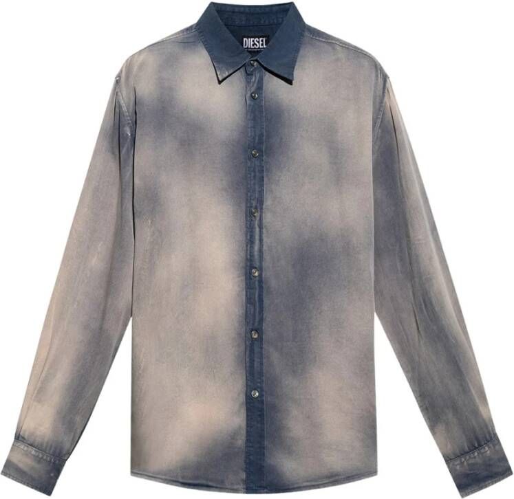 Diesel S Umbe shirt with logo , Grijs, Heren
