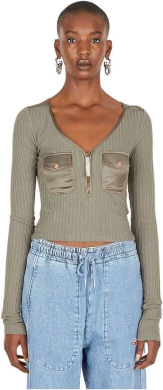 Diesel T shirts Grijs Dames