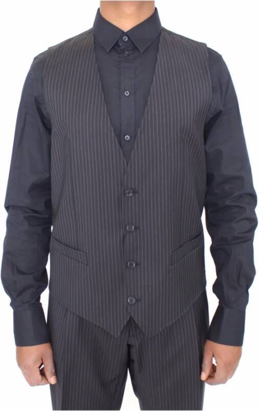 Dolce & Gabbana Formeel kledingvest Vest , Grijs, Heren