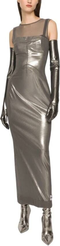 Dolce & Gabbana Maxi Dresses , Grijs, Dames