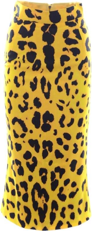 Dolce & Gabbana Midi Skirts , Geel, Dames