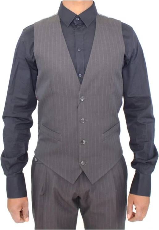Dolce & Gabbana Vest , Grijs, Heren