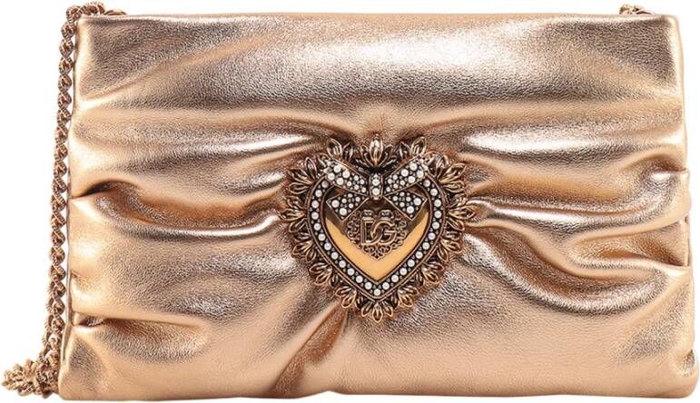 Dolce & Gabbana Women Bags Shoulder Bag Gold Ss23 , Geel, Dames