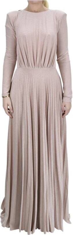 Elisabetta Franchi gelegenheid bruidsjurk , Beige, Dames