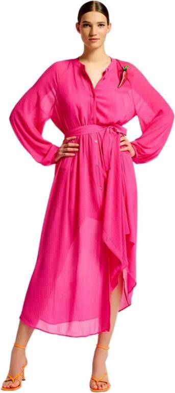 Essentiel Antwerp Dag Midi jurk , Roze, Dames