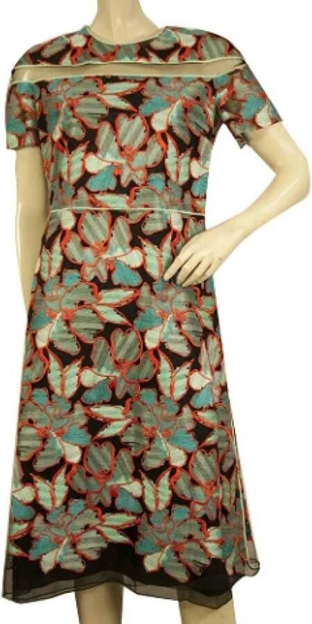 Fendi Vintage Voldoende kanten jurken , Zwart, Dames
