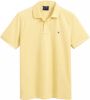 GANT Original Regular Fit Polo shirt Korte mouw geel online kopen