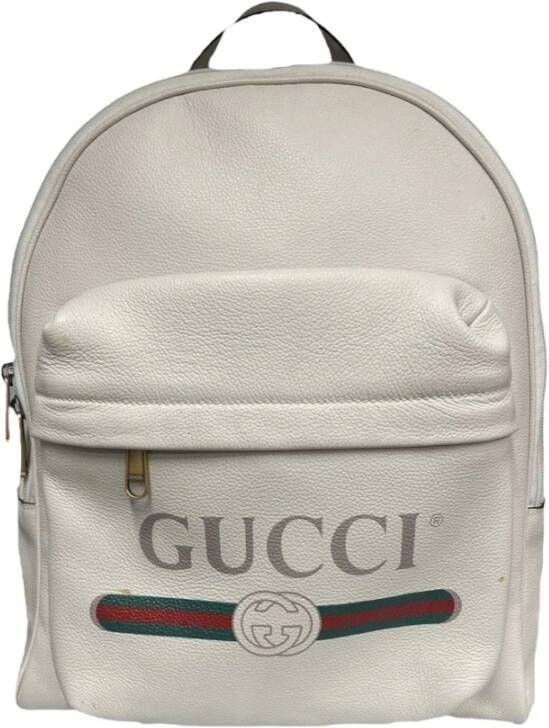Gucci Vintage Voldoende rugzak , Wit, Dames