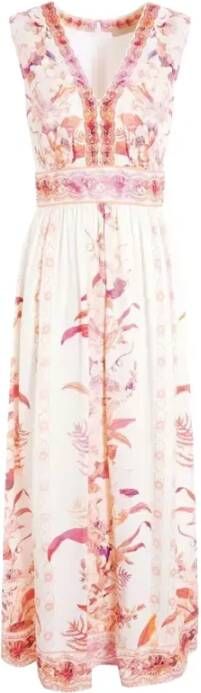 Guess Dag Maxi jurk , Roze, Dames