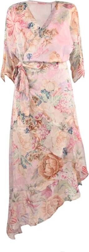 Guess Dag Midi jurk , Roze, Dames