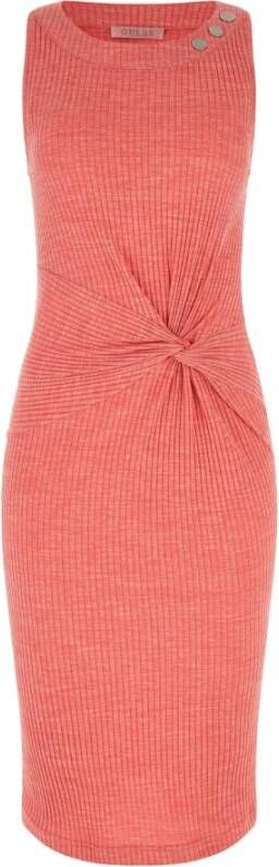 Guess Dag Midi jurk , Roze, Dames