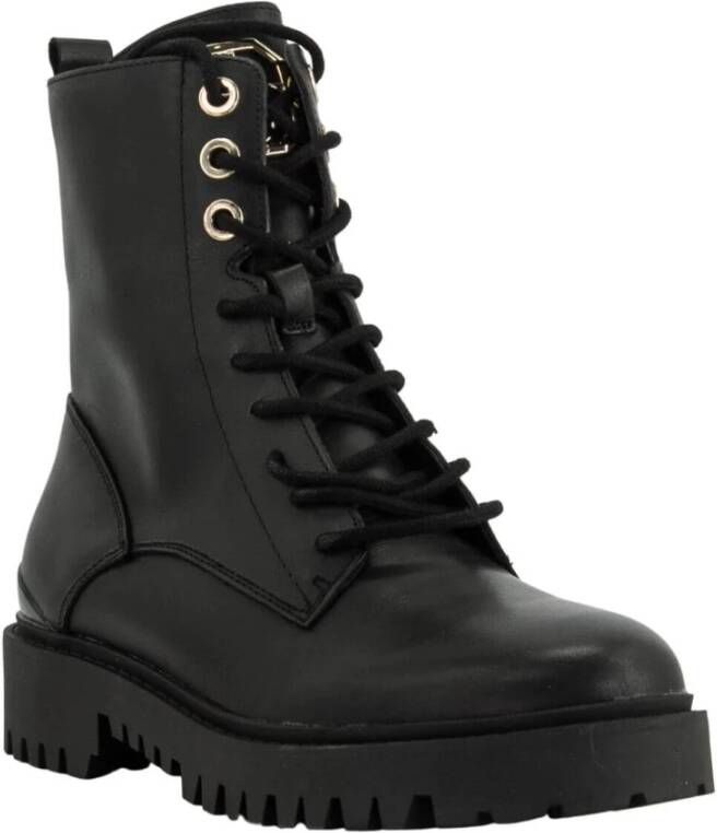 Guess Scarpe anfibio mod. Olone in Pelle D23Gu32 Fl7Ololea10 , Zwart, Dames