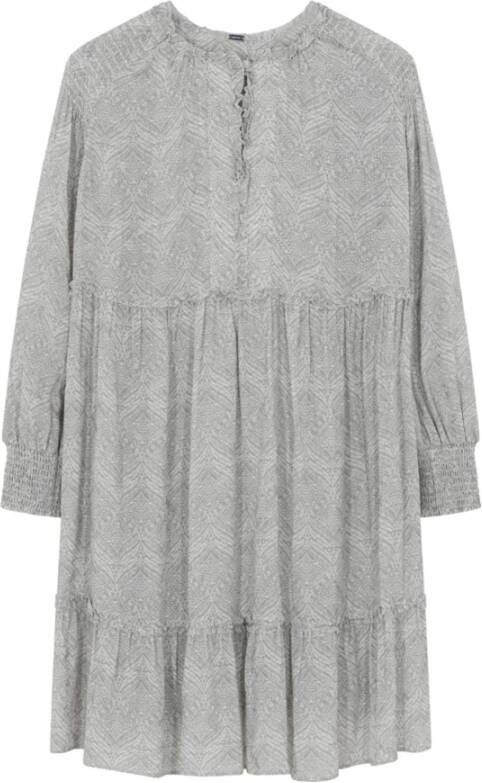 Gustav Joy, bedrukte chiffon jurk kjoler 44500/7376 , Grijs, Dames