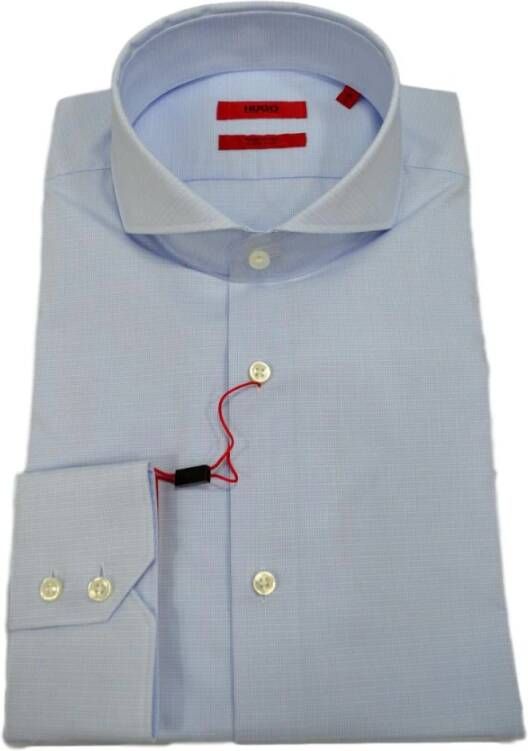 Hugo Boss Camicia regular fit colletto francese Celeste Modello Vepic 50405135 , Blauw, Heren