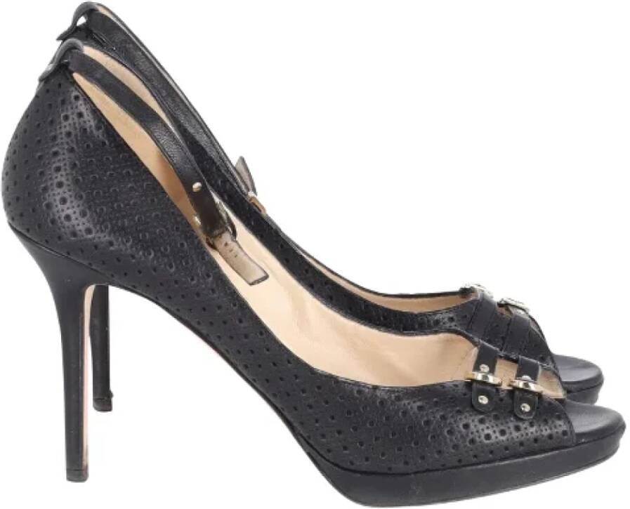 Voldoende lederen hakken Jimmy Choo Pre owned, Zwart, Dames