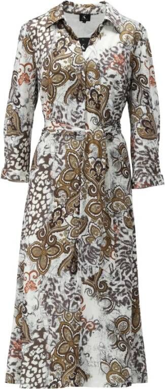 K-Design Printed Shirt Dress K Design, Grijs, Dames