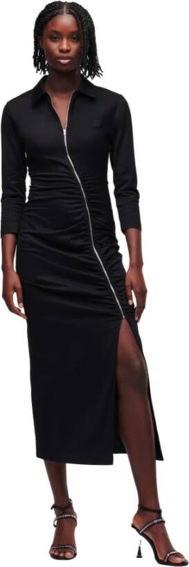 Karl Lagerfeld Jurk jersey shirt , Zwart, Dames
