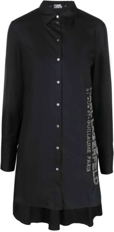 Karl Lagerfeld Shirt Dresses , Zwart, Dames
