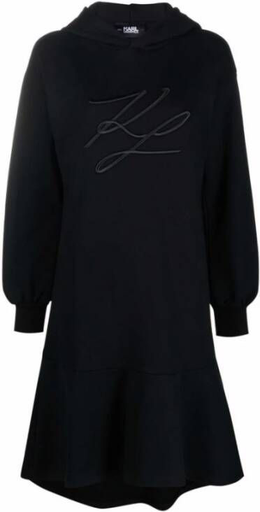 Karl Lagerfeld Sweatshirt jurk , Zwart, Dames