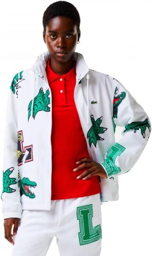 Lacoste Alledaagse t shirts , Wit, Heren