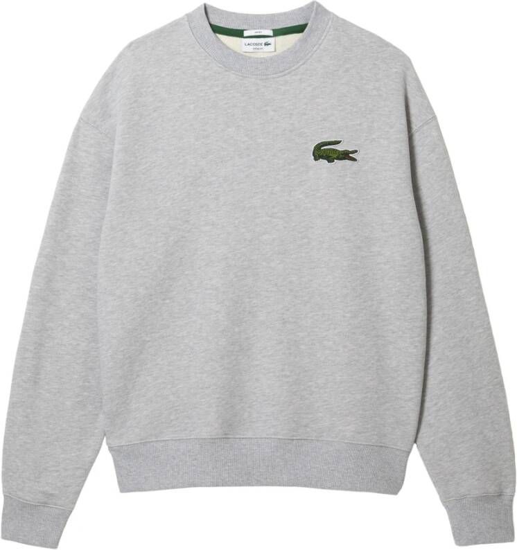 Lacoste Sweatshirt met logo patch , Grijs, Heren