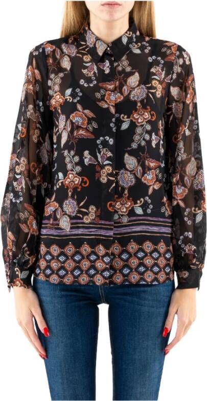 Liu Jo Semi transparante blouse met paisley dessin