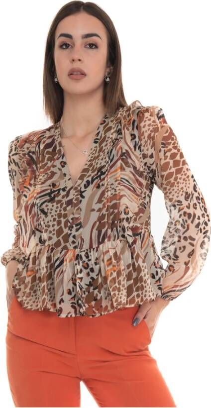 Liu Jo blouse , Bruin, Dames