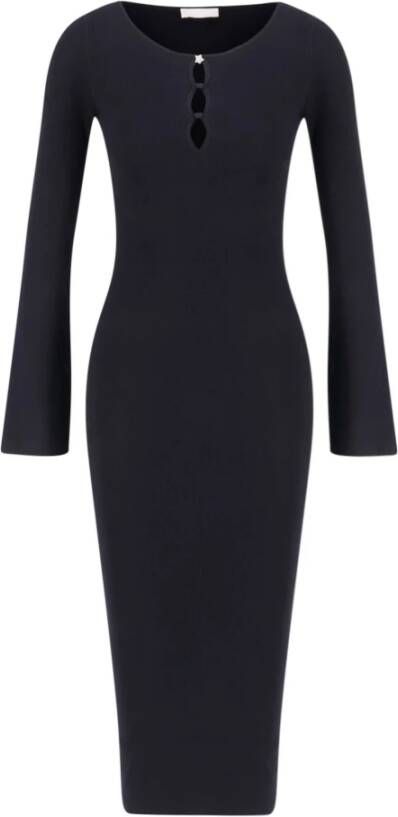 Liu Jo Gebreide jurken , Zwart, Dames