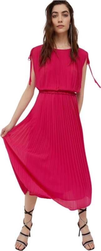 Liu Jo Eco Friendly Pleated Dress , Roze, Dames