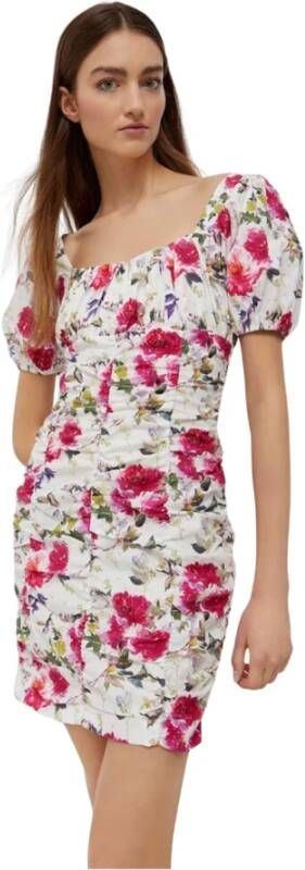 Liu Jo Korte bloemrijke jurk , Beige, Dames