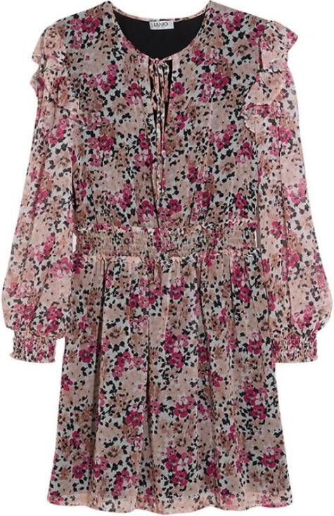 Liu Jo Mini jurk met keyhole en bloemenprint
