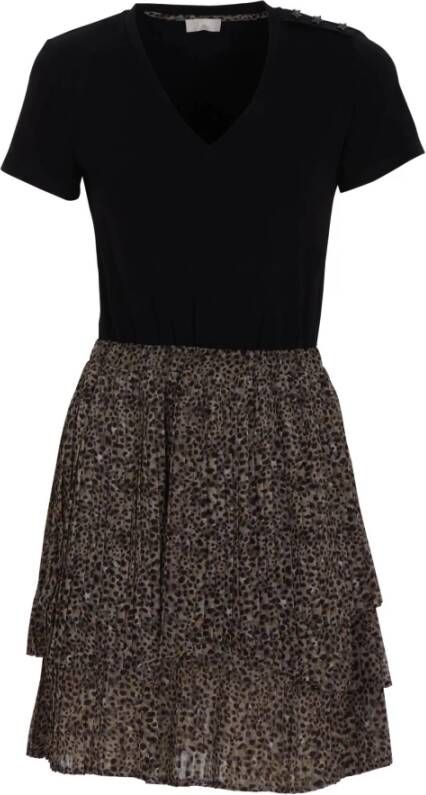 Liu Jo Mini jurk met pliss&#xE9, en stippenprint