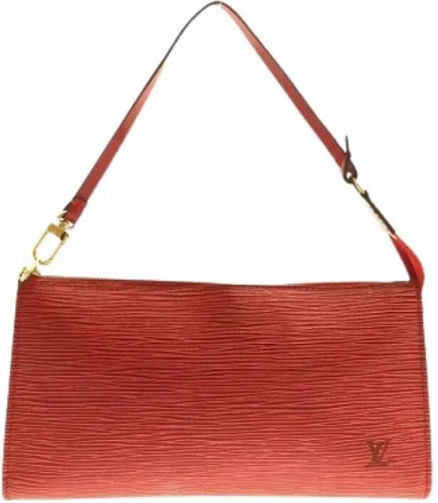 Louis Vuitton Vintage Weelderige lange jurk , Rood, Dames