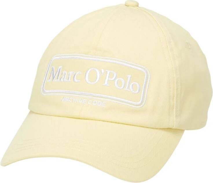 Marc O'Polo Archive Code logo cap , Geel, Dames