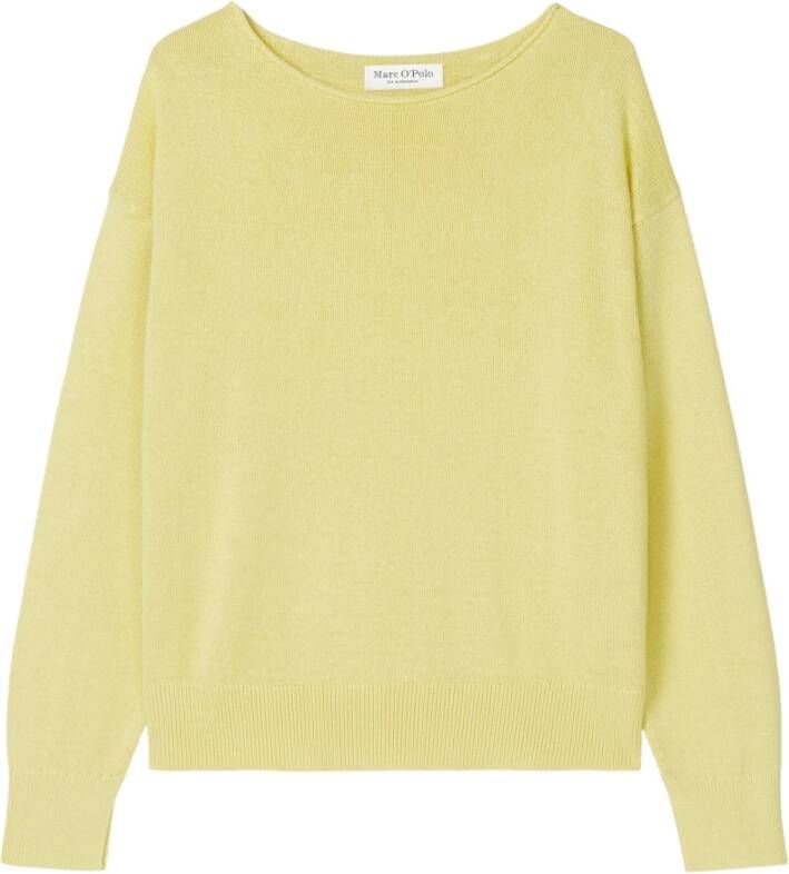Marc O'Polo Fijngebreide pullover in linnenblend