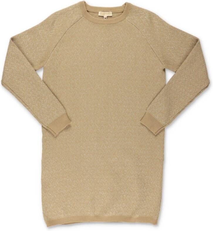 Michael Kors Abito Gold in Maglia | Gold Knit Dress , Geel, Unisex