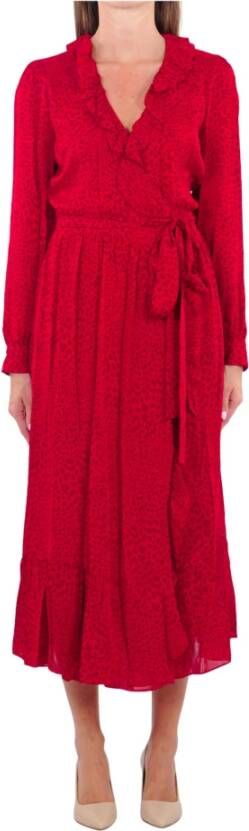 Michael Kors Dress Mu28Y8Z63F , Rood, Dames