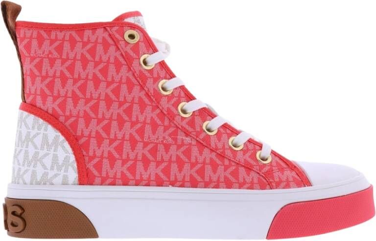 Michael Kors Gertie High Top Sneakers , Rood, Dames