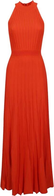 Michael Kors Halter RIB Maxi Dress , Rood, Dames