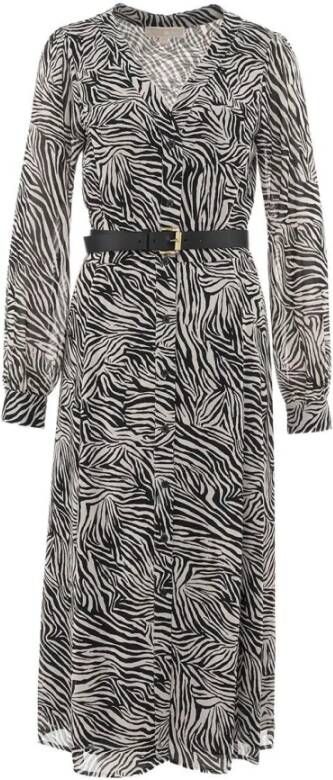 Michael Kors Jurk Mu28Y46636 22 , Zwart, Dames
