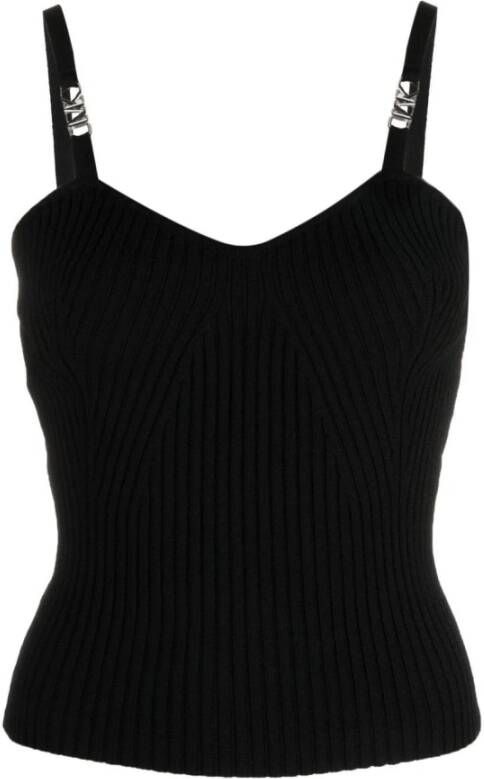 Michael Kors MMK Top Black , Zwart, Dames
