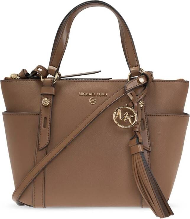 Michael Kors Handtas Sullivan Small Convertible Top Zip Tote Bruin