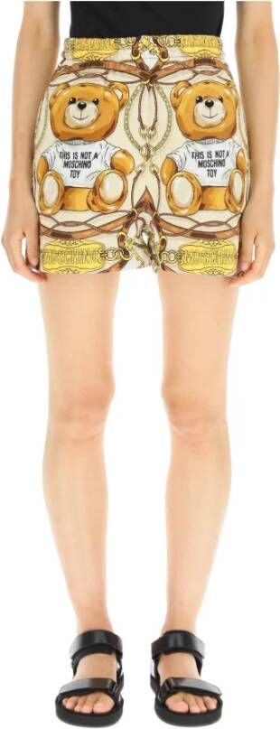 Moschino Casual korte broek , Geel, Dames