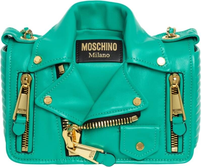 Moschino Biker Shoulder bag , Groen, Dames